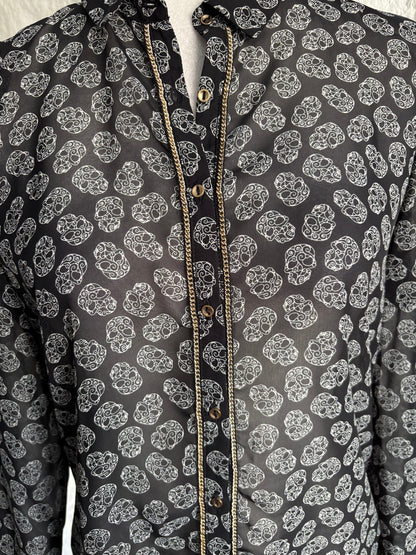 Gilded Sugar Skull Blouse