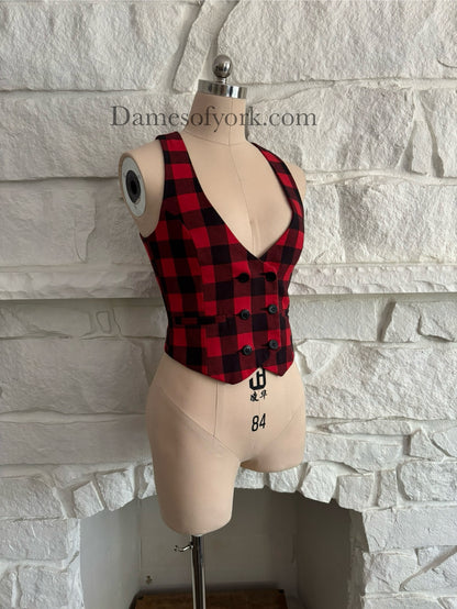 Plaid Vest
