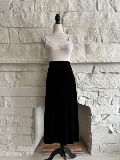 Velvet Black Skirt