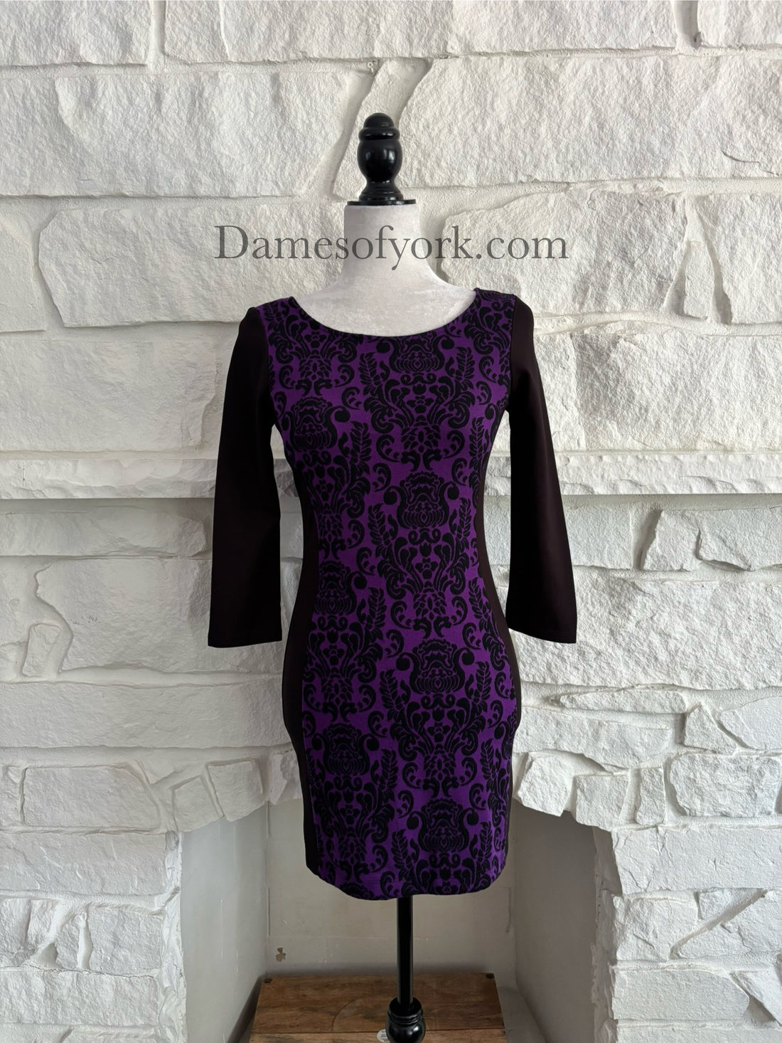 Purple Damask Dress