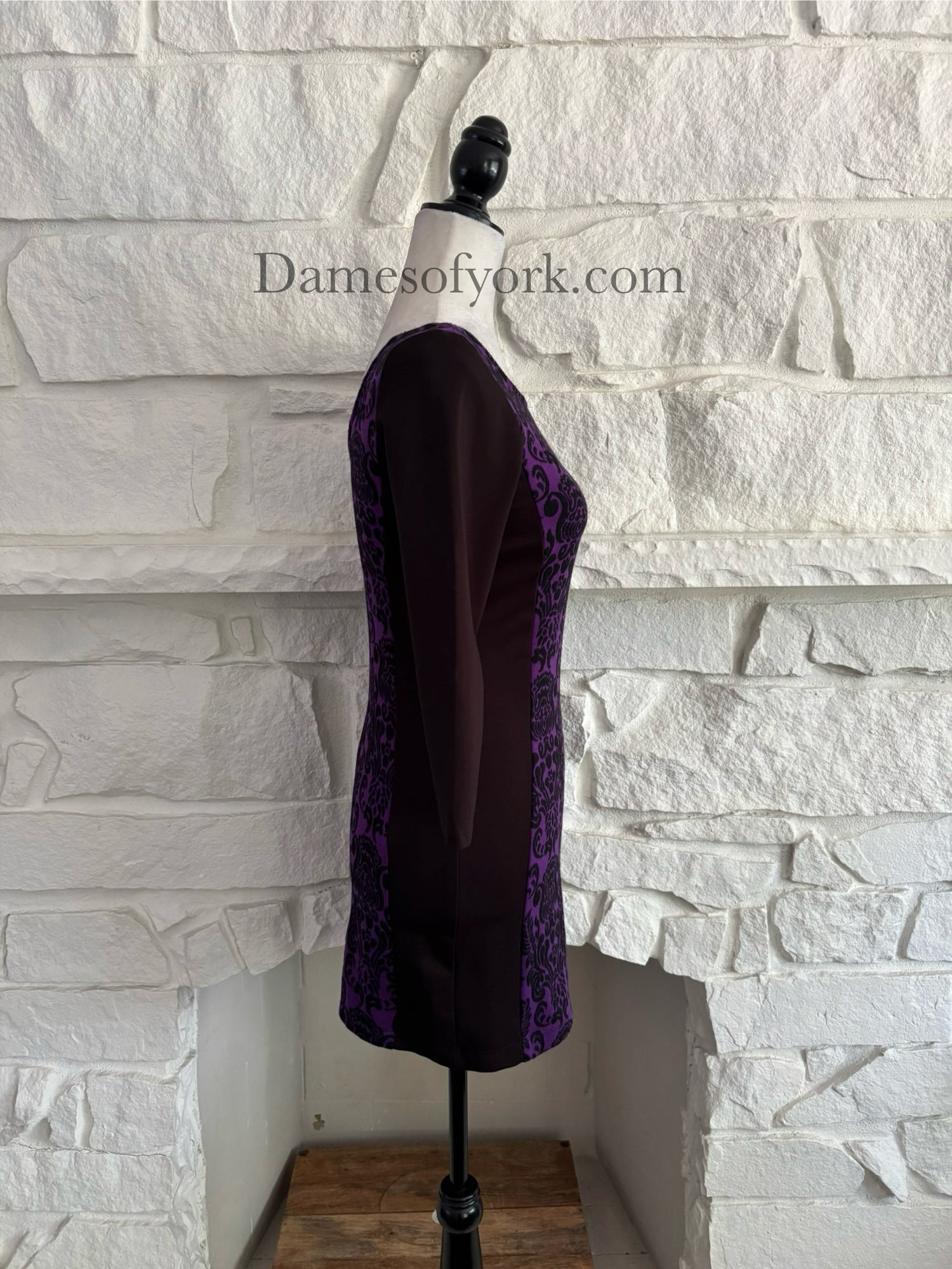 Purple Damask Dress