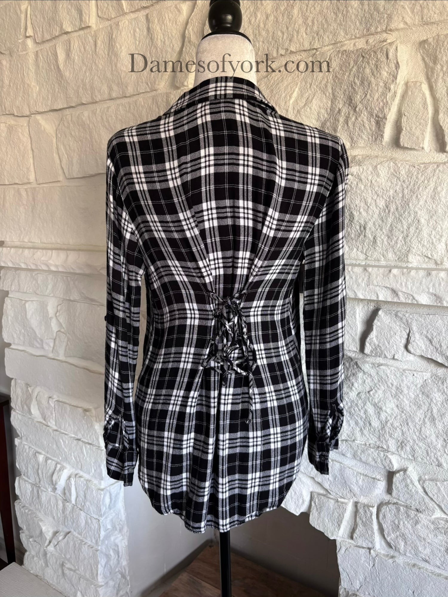 Plaid Laceback Shirt