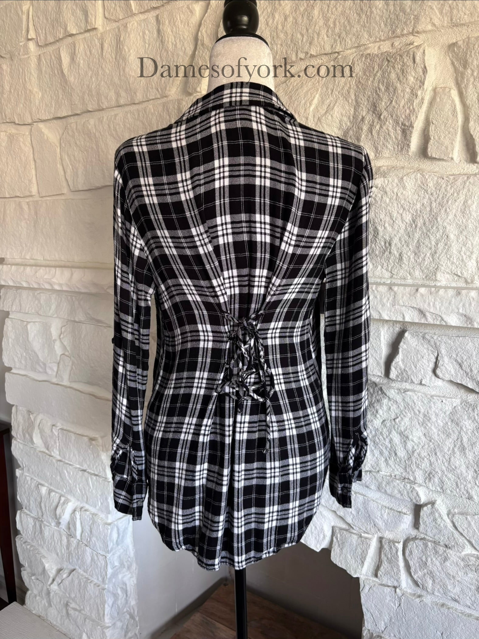 Plaid Laceback Shirt