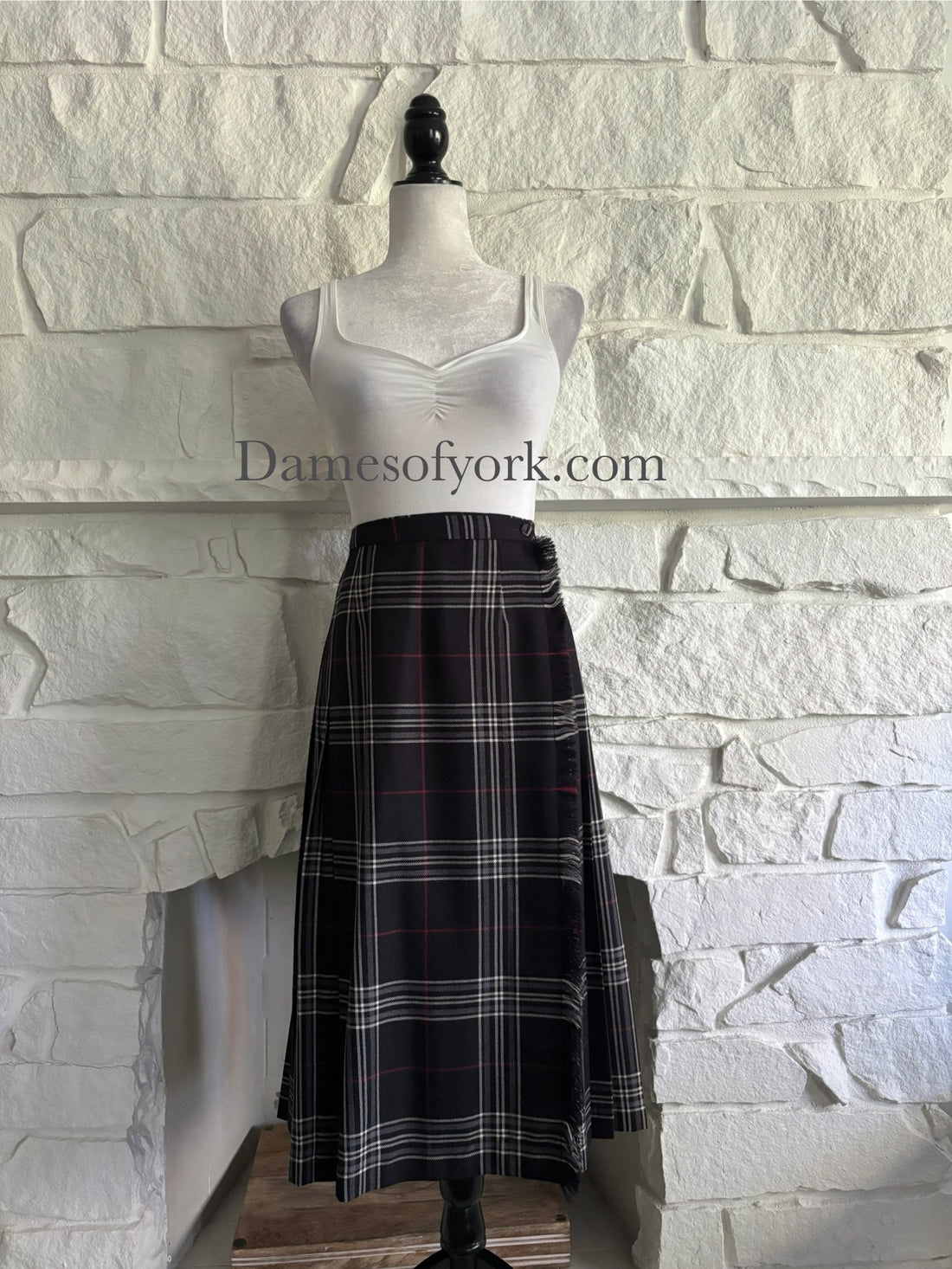 Fireside Plaid Wrap Skirt