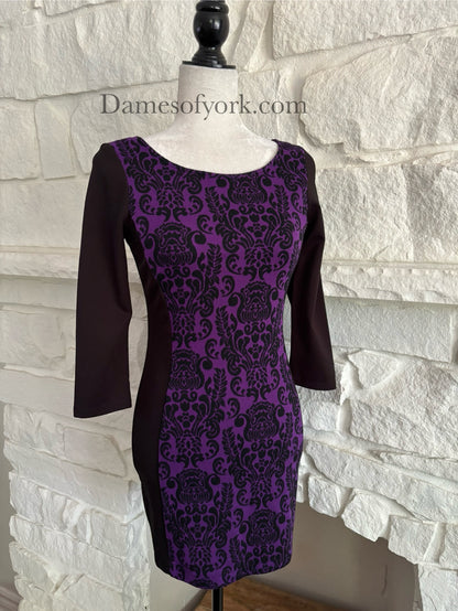 Purple Damask Dress