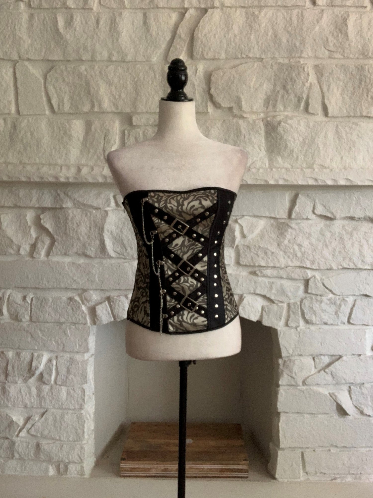 Buckled Brocade Corset