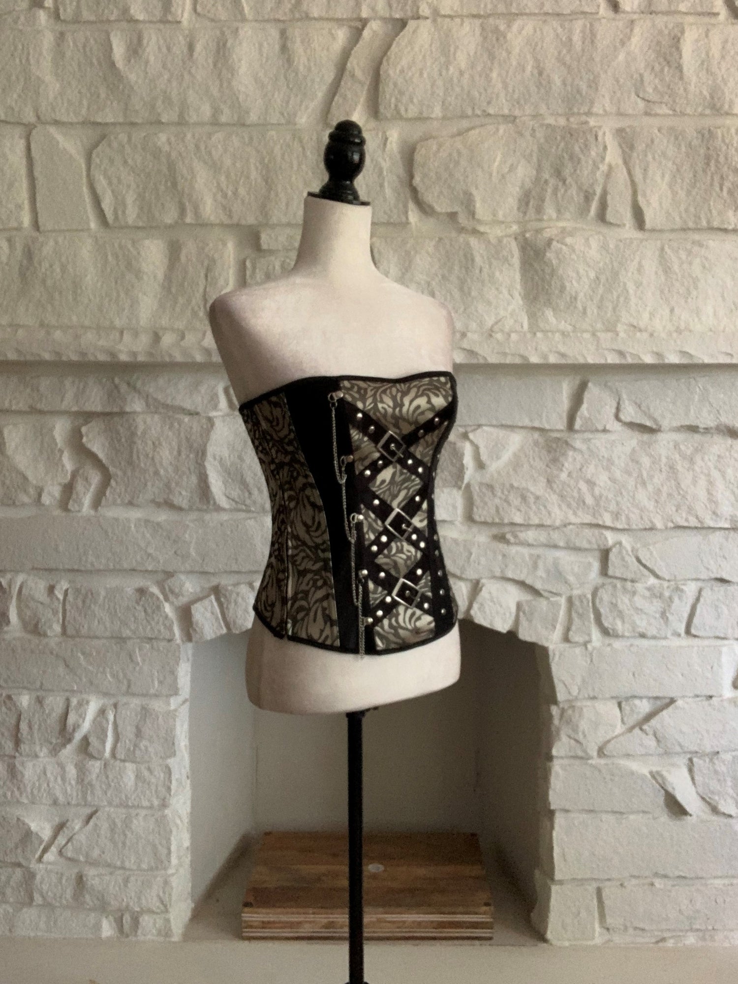 Buckled Brocade Corset