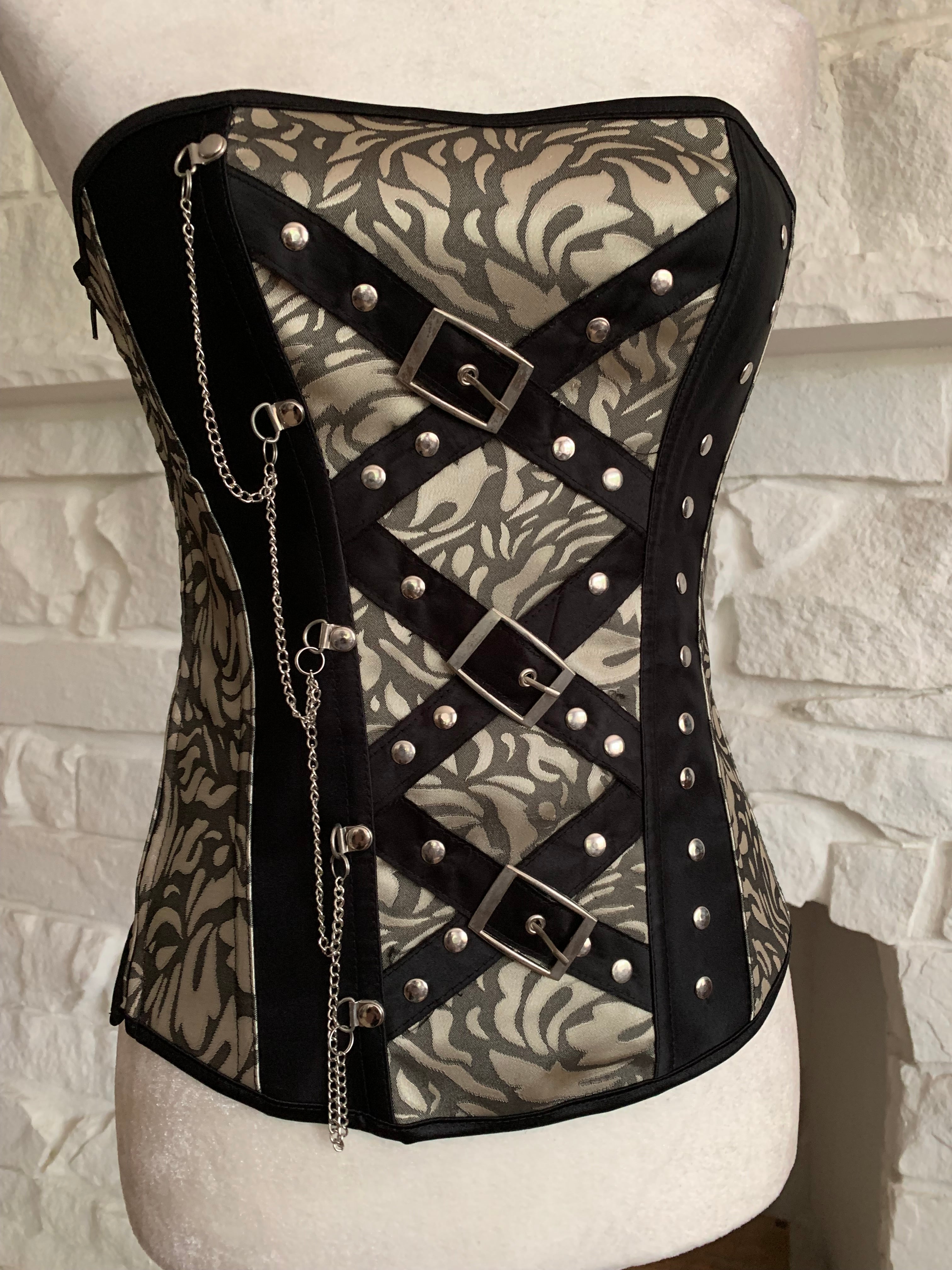 Buckled Brocade Corset