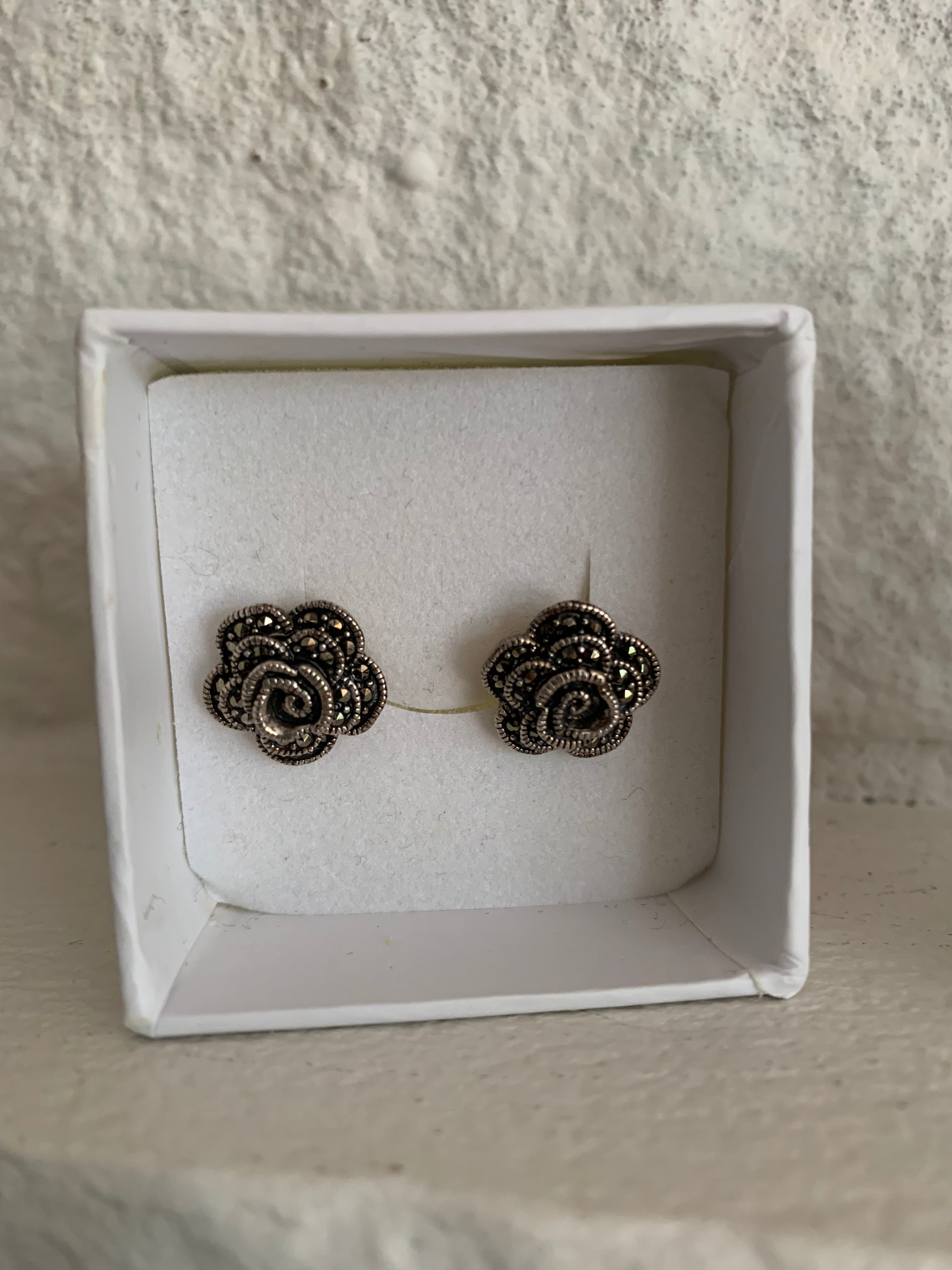 Magnolia Silver Earrings