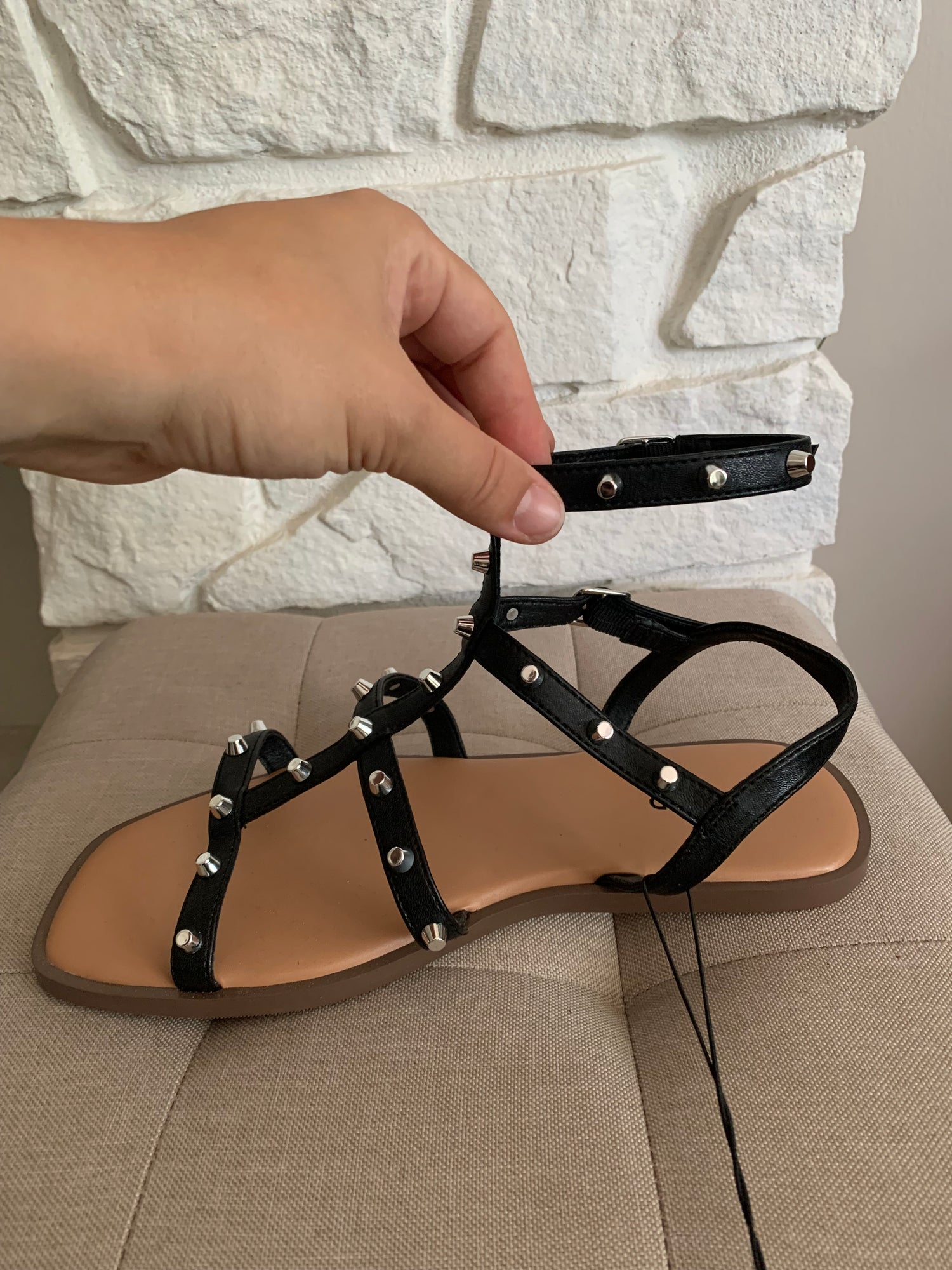 Studded Gladiator Sandals