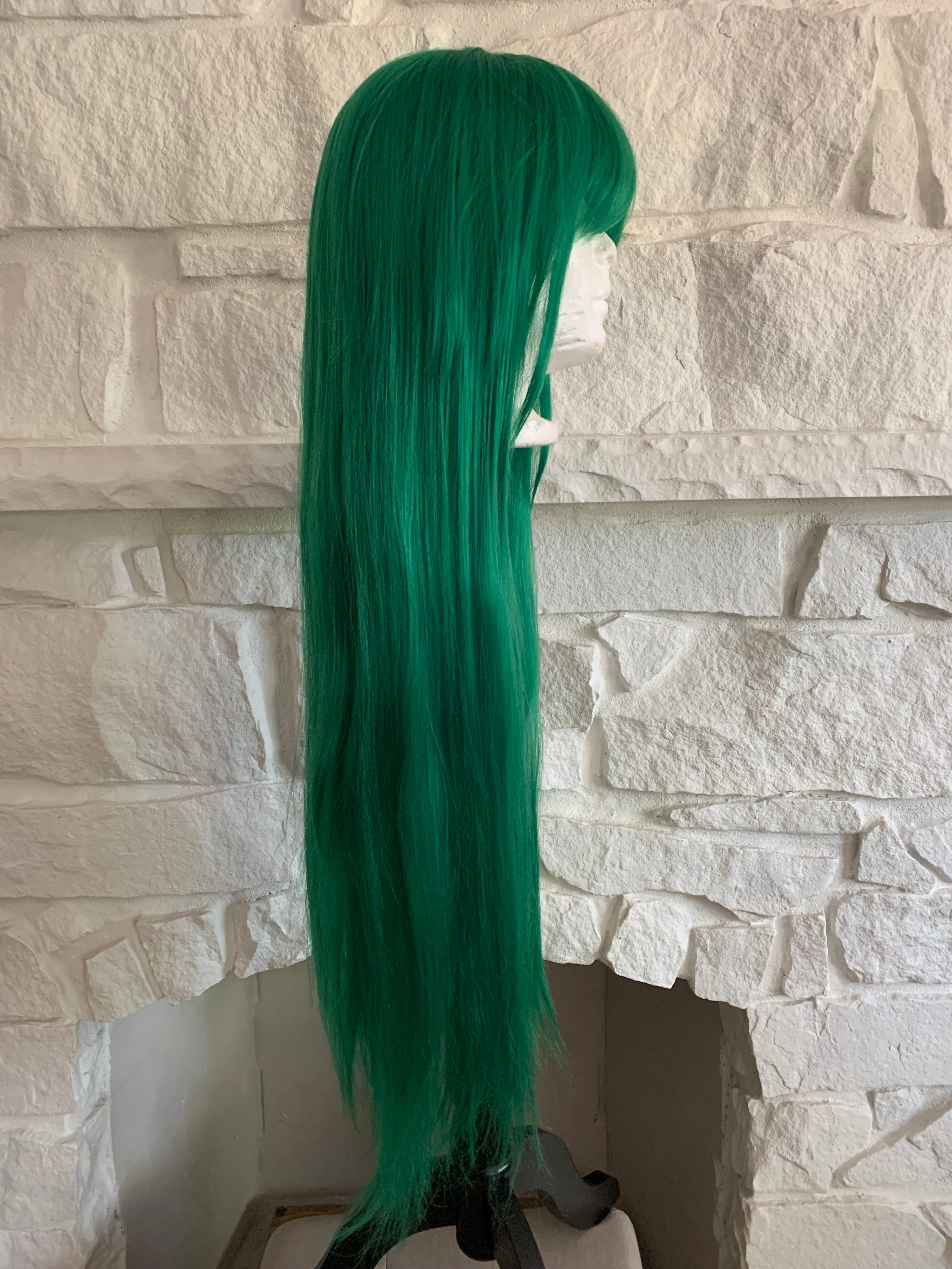 Long Green Wig