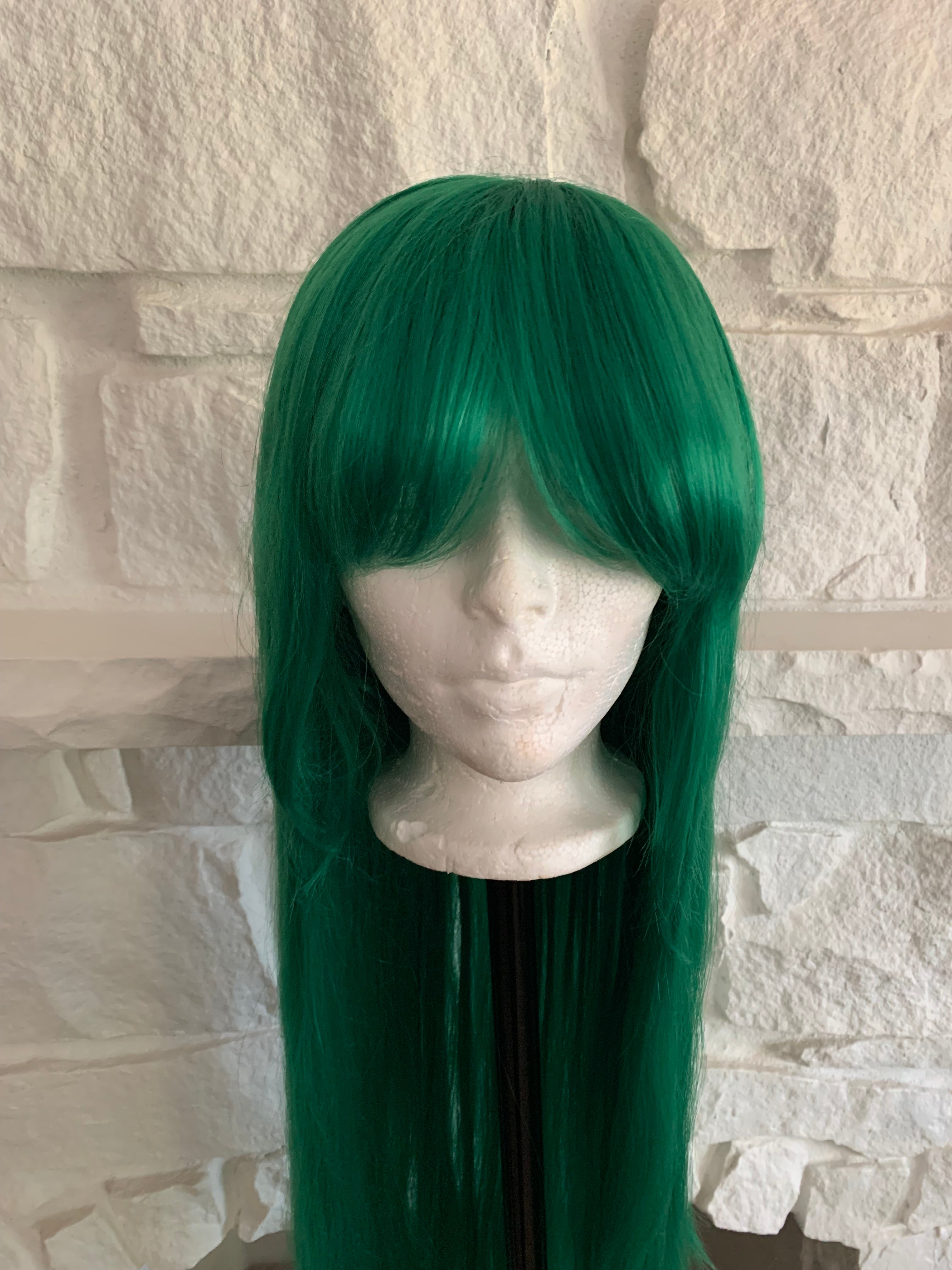 Long Green Wig