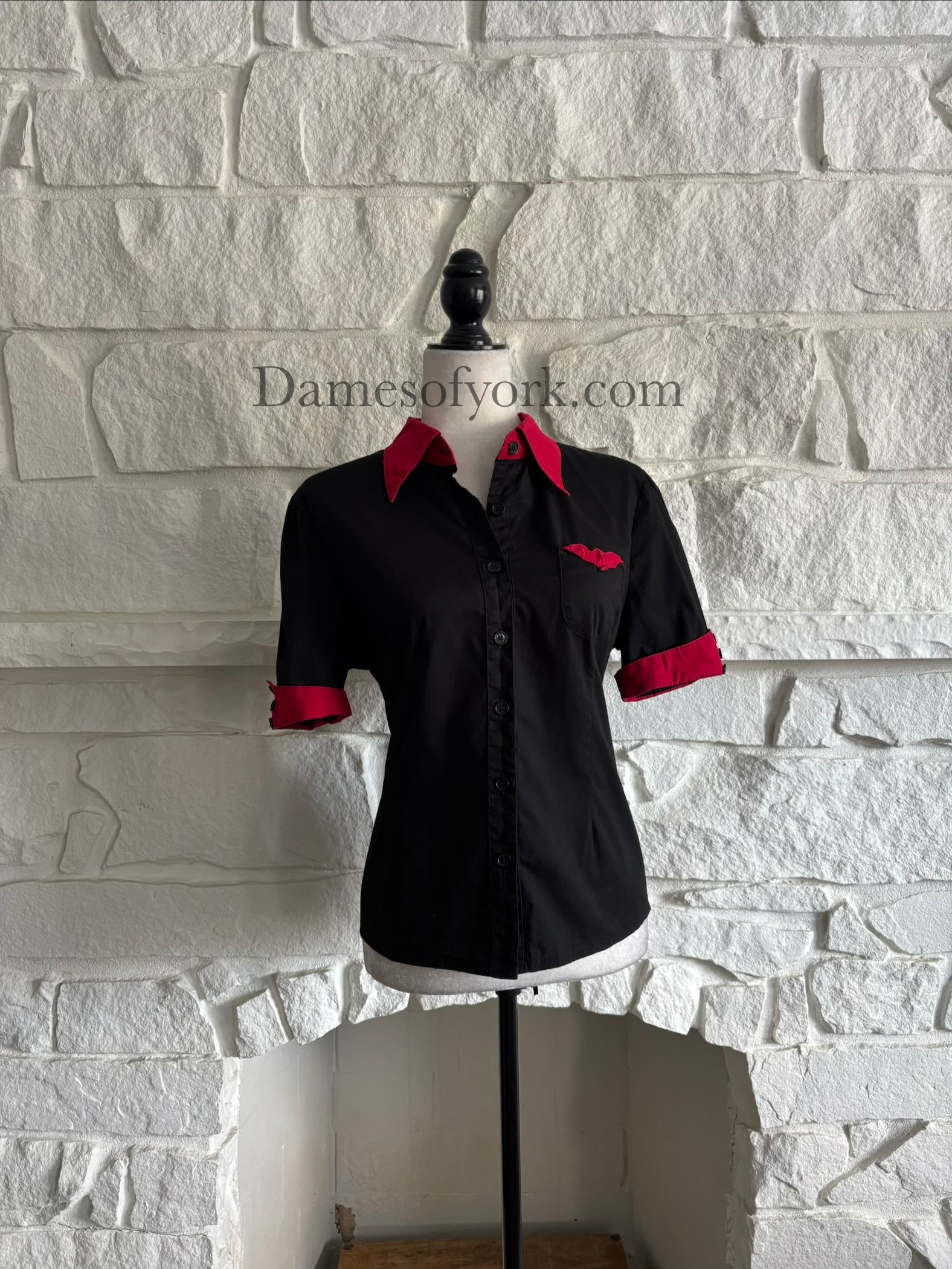 Batwing Button-Up Shirt