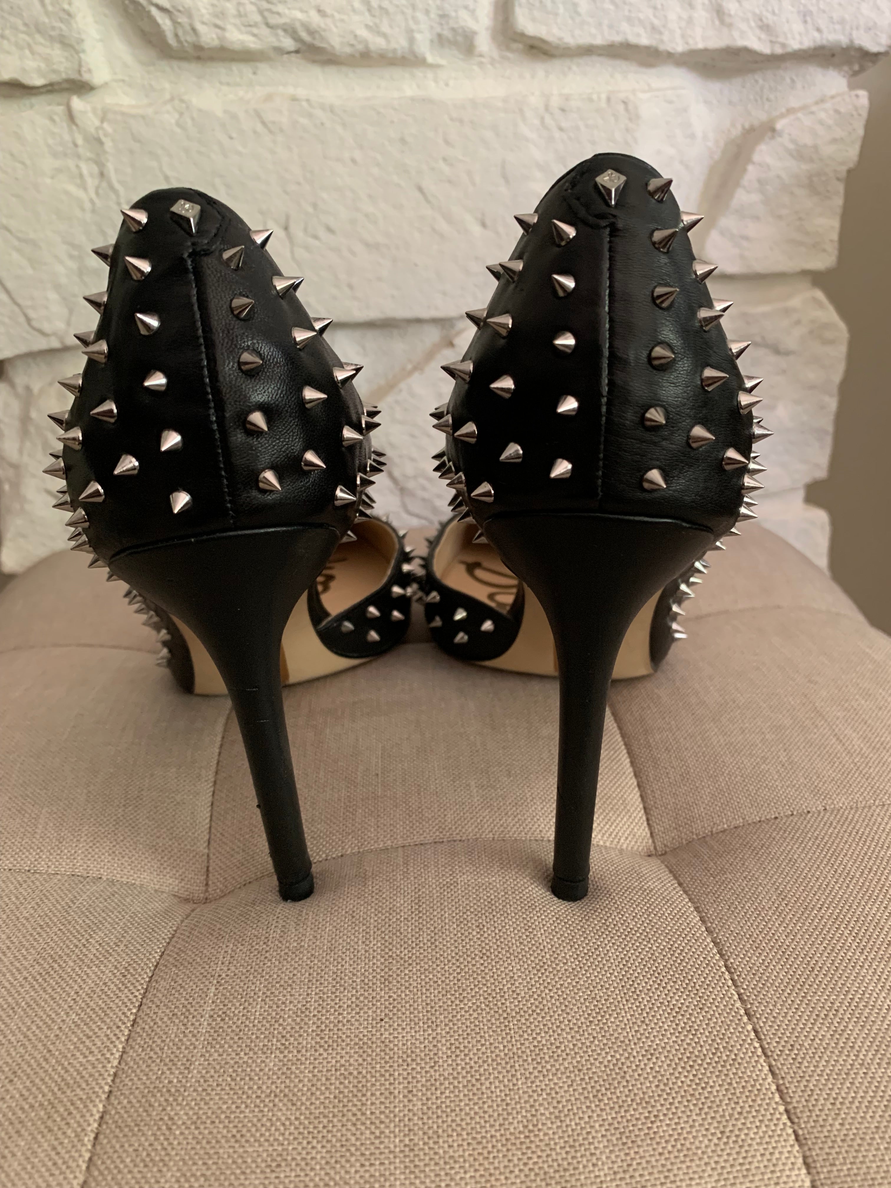 Black Spiked Heels