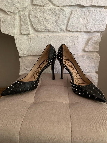 Black Spiked Heels