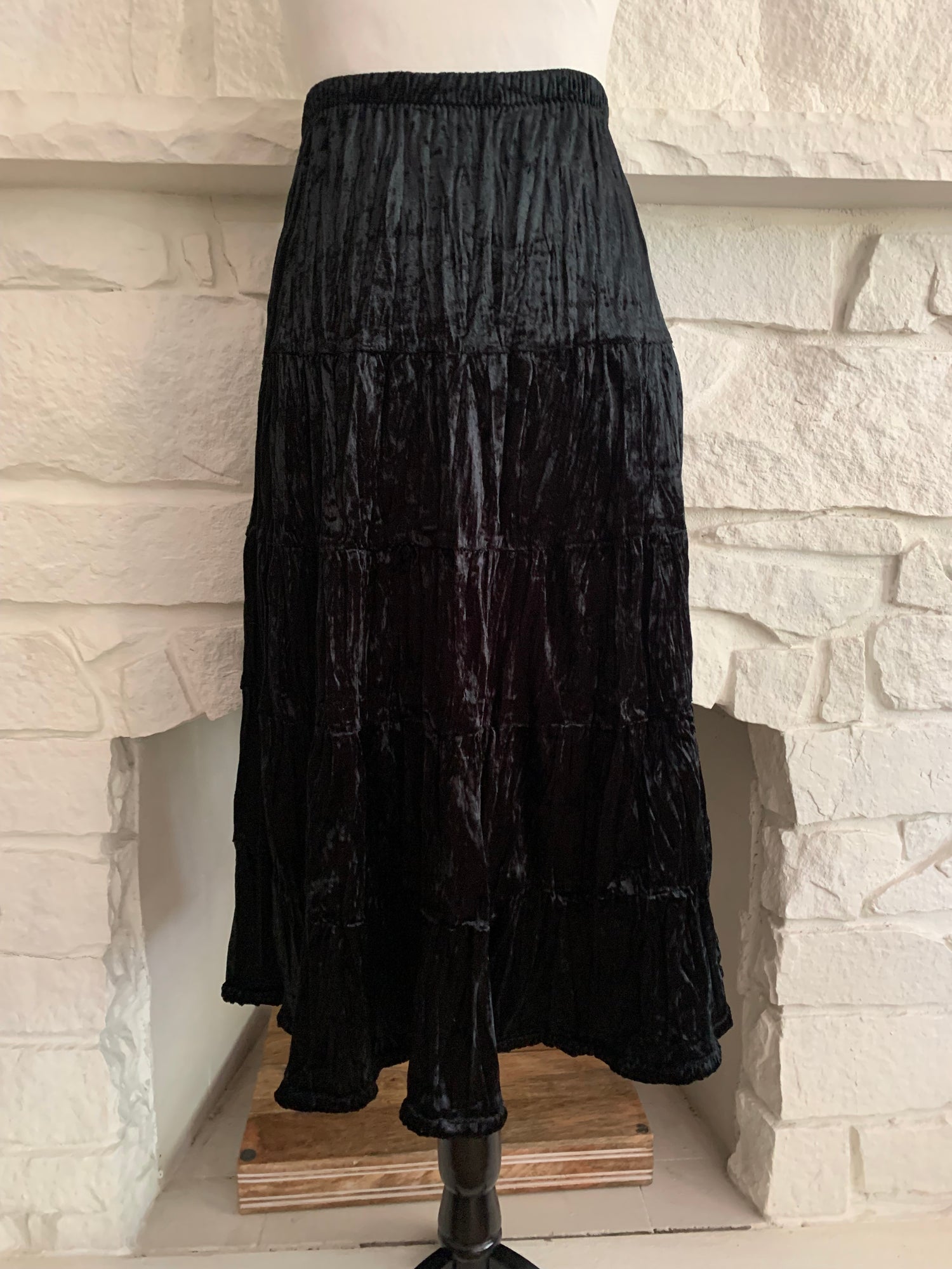 Velvet Black Skirt