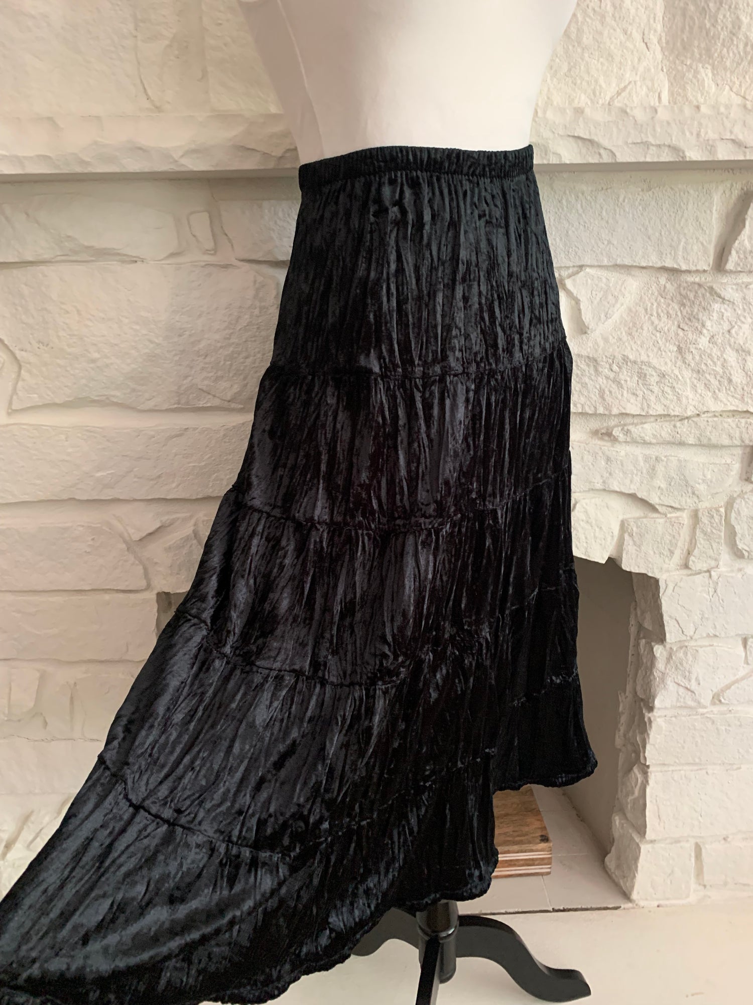 Velvet Black Skirt