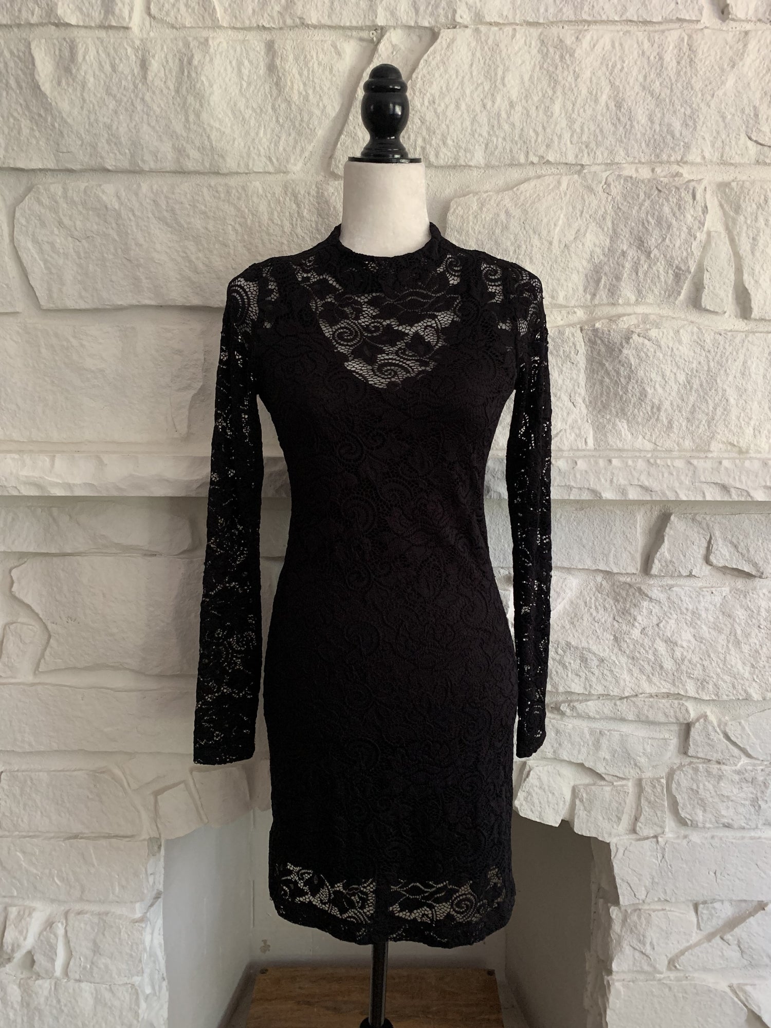 Lace Overlay Dress