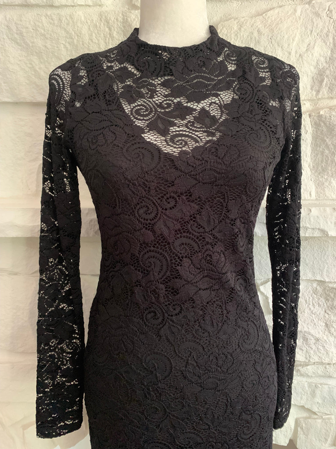 Lace Overlay Dress