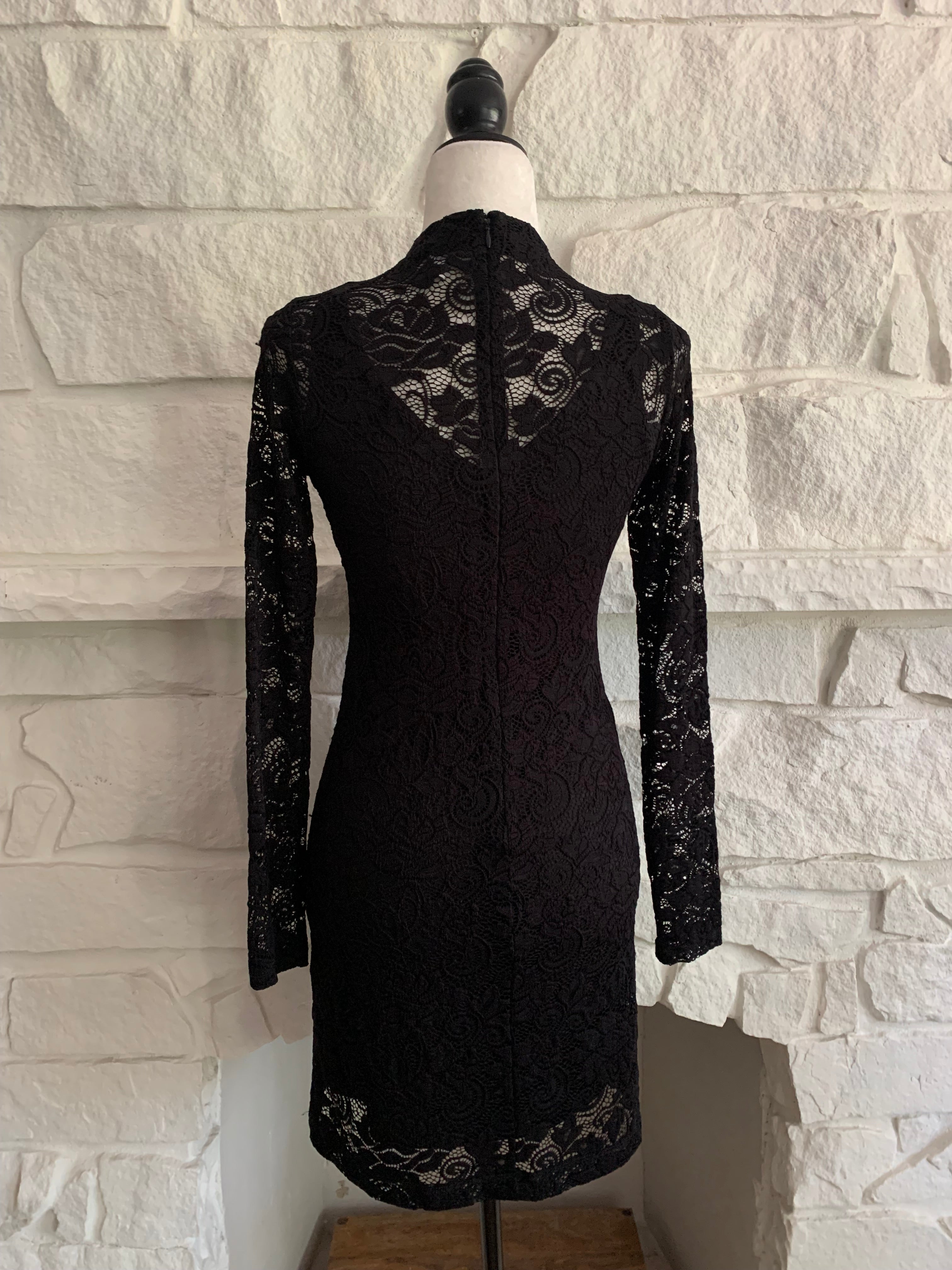 Lace Overlay Dress