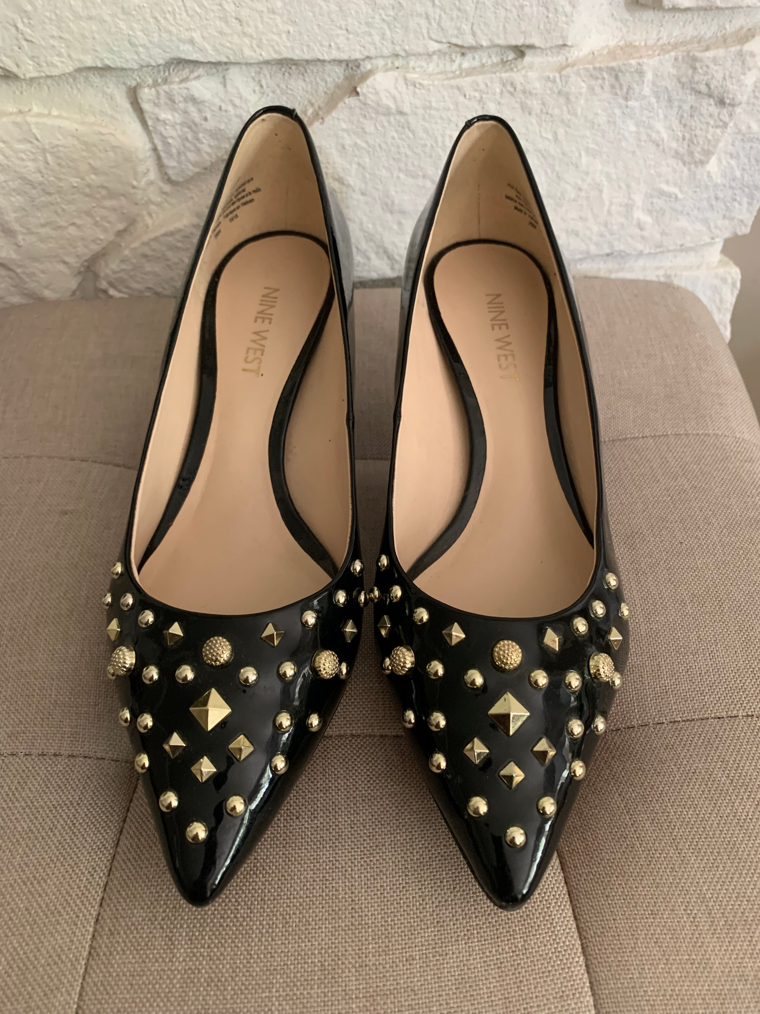 Gold Studded Heels