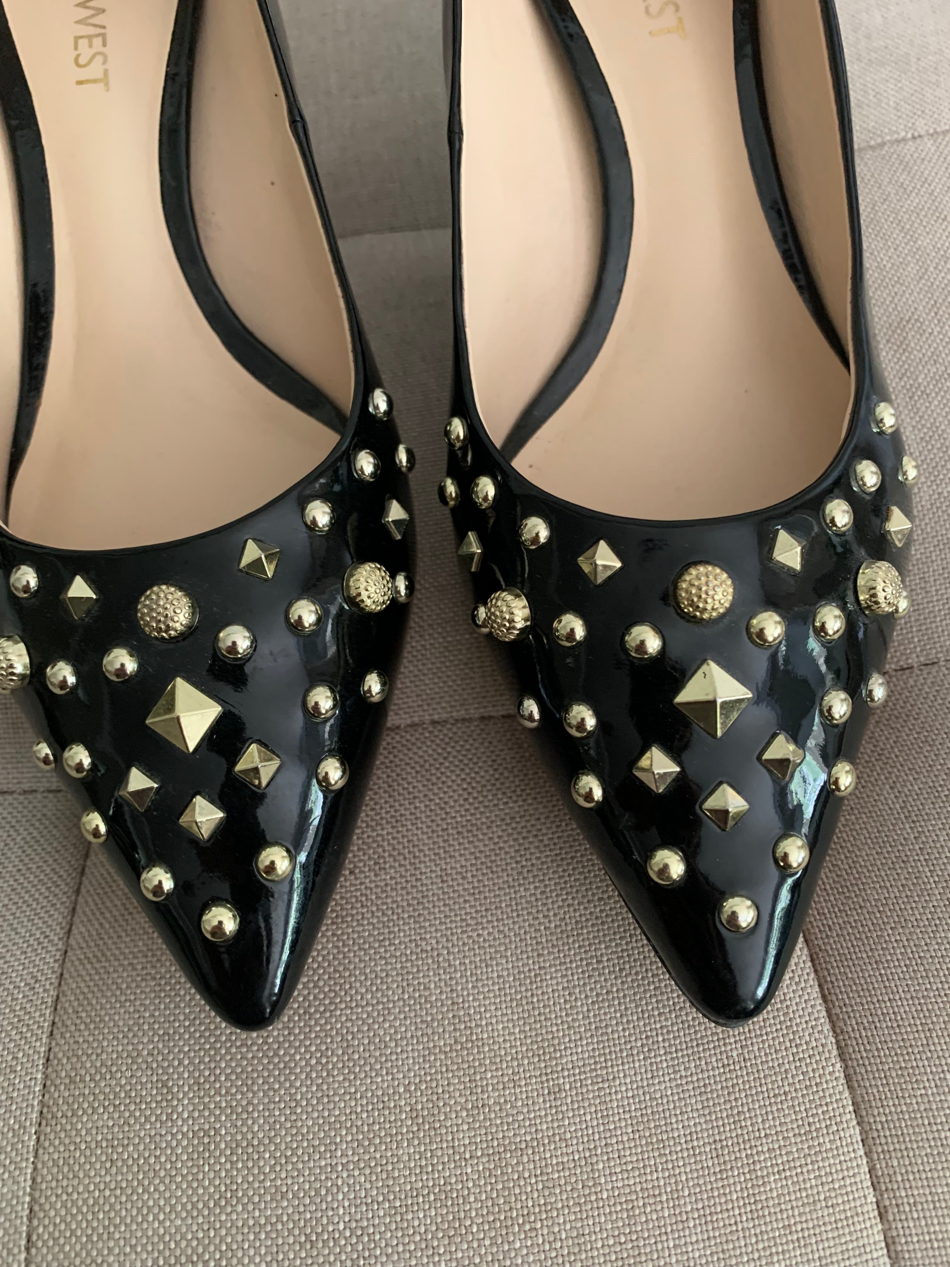 Gold Studded Heels