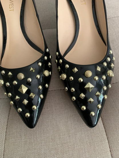 Gold Studded Heels