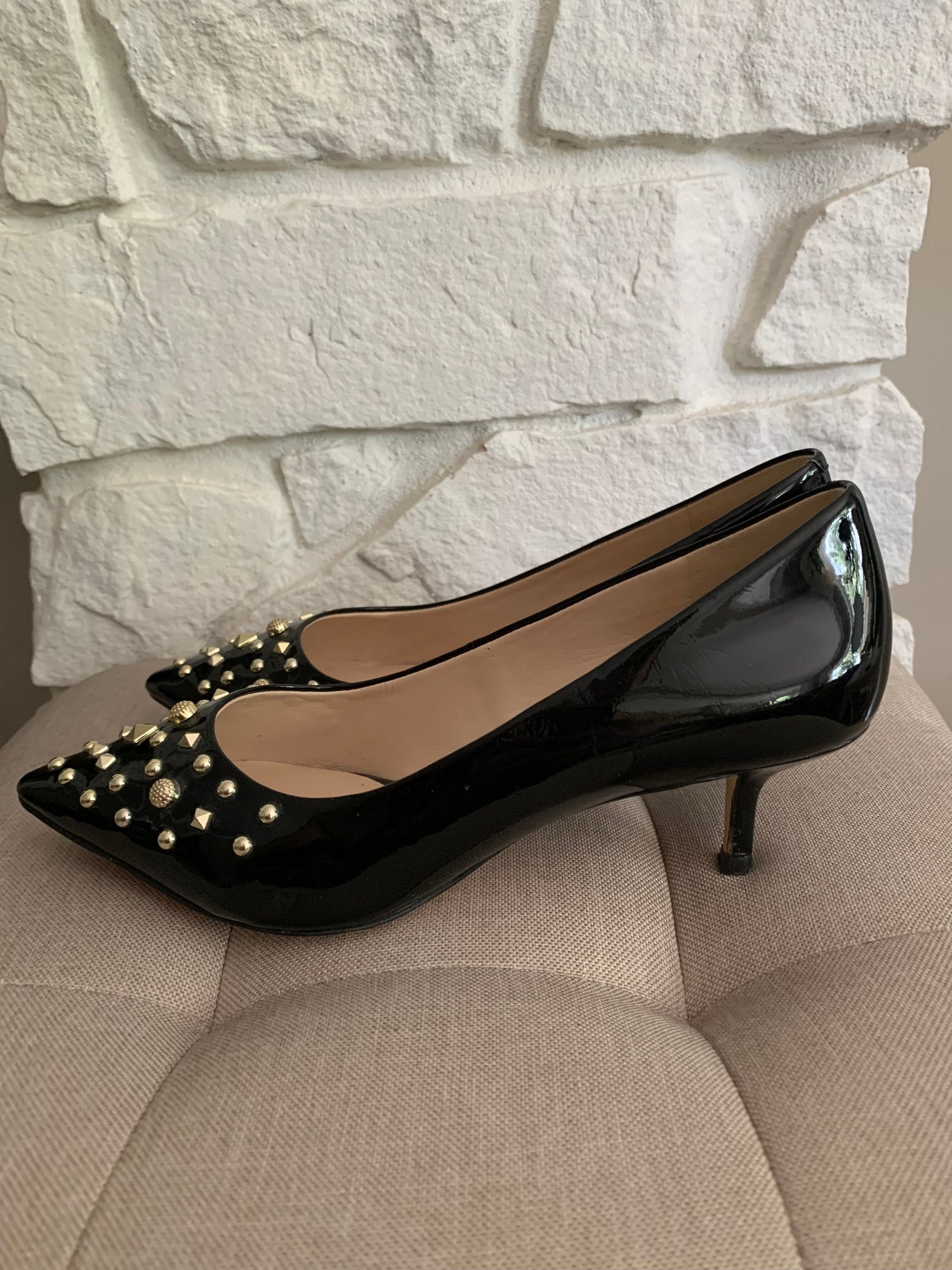 Gold Studded Heels