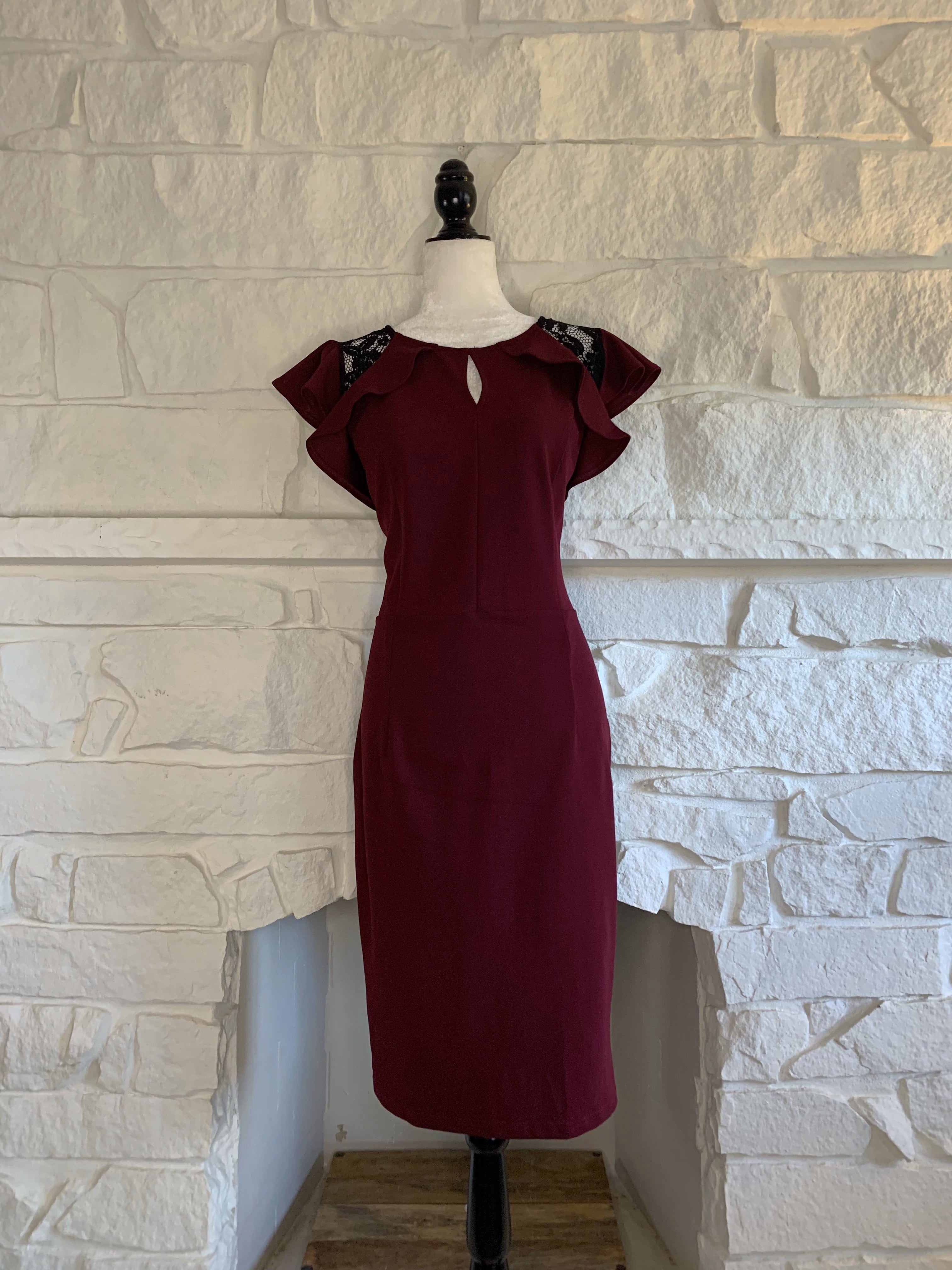 Burgundy Dress