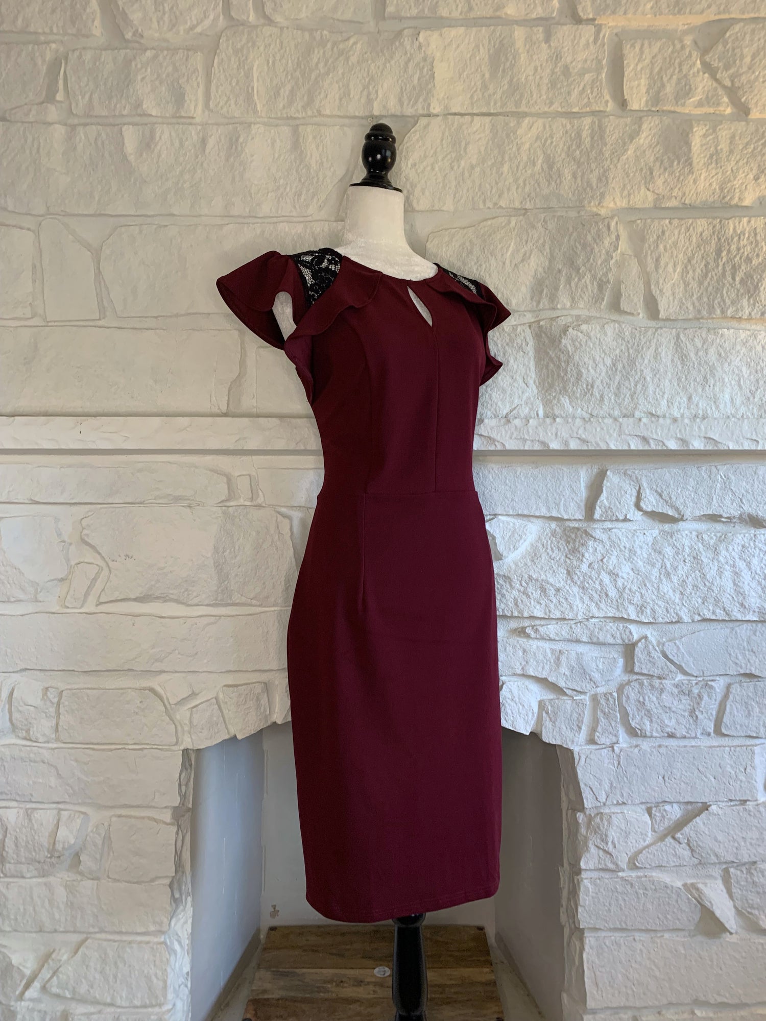 Burgundy Dress