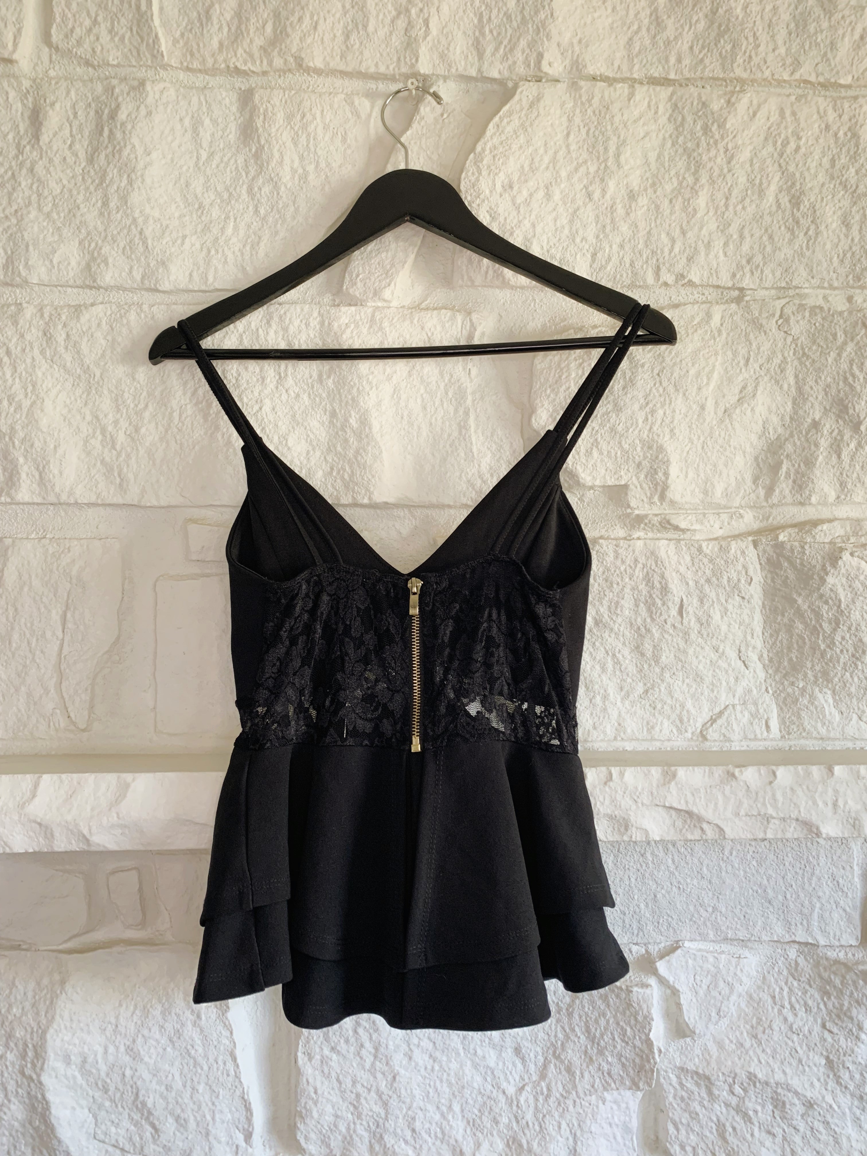 Lace Peplum Top