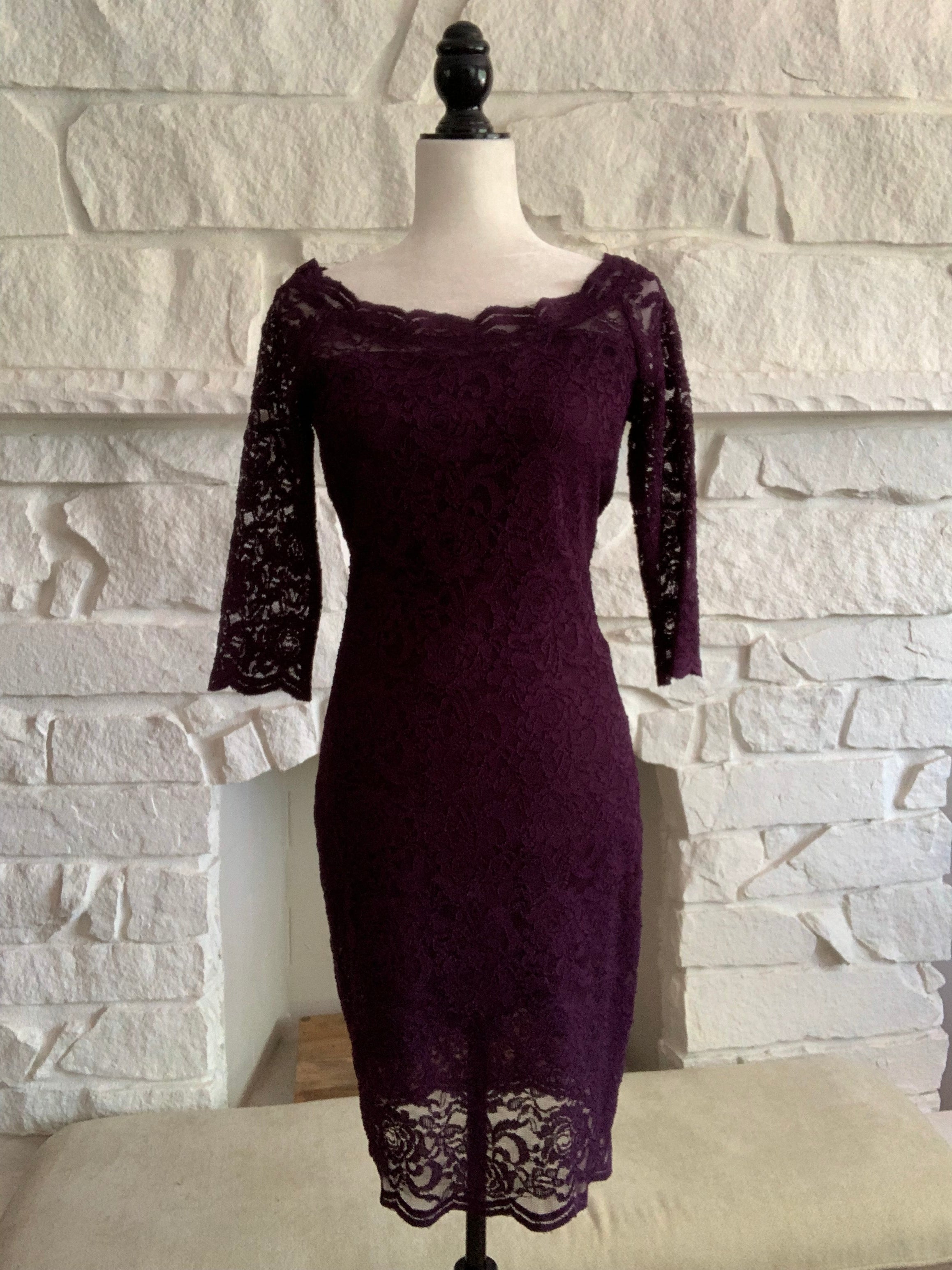 Purple Lace Dress